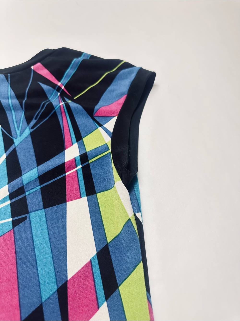Y2K Abstract Geometric Shift Dress Mod Art Teacher Dopamine Colorful Sz 4 - Picture 10 of 11